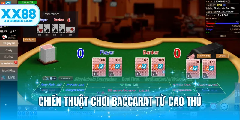 Chiến thuật chơi baccarat từ cao thủ